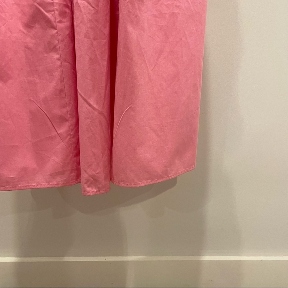 Abercrombie & Fitch Smocked Ruffle Strap Sweetheart Neckline Midi Dress Large T - Picture 5 of 13